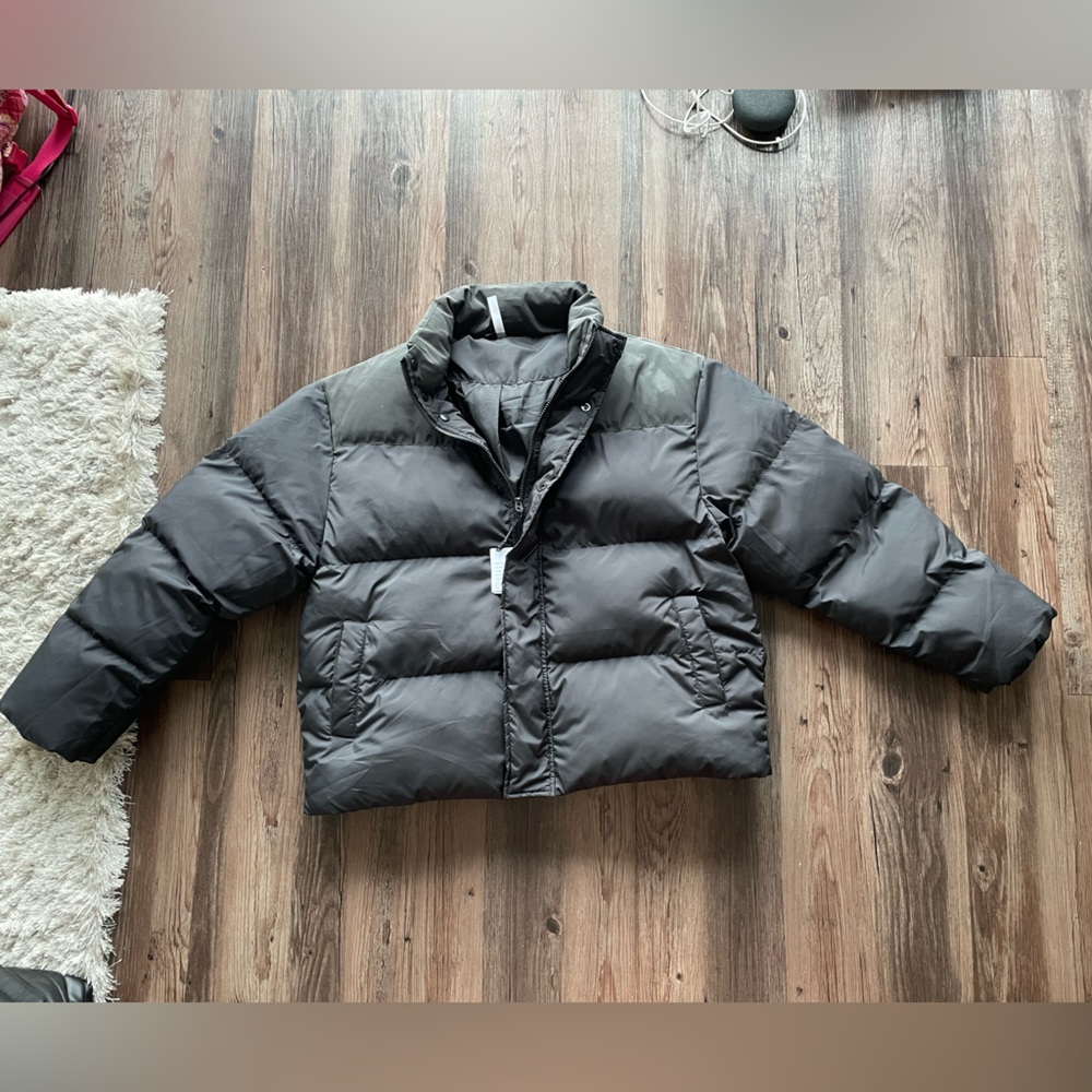 Fabletics Essential Puffer Black Reflective XL NWT